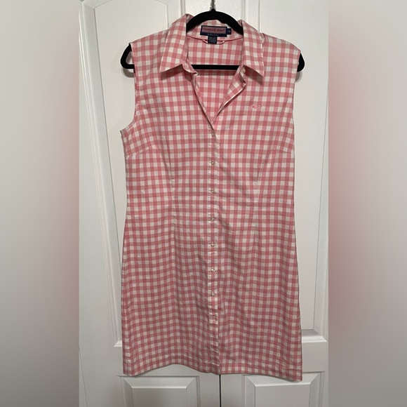 Vineyard Vines Dresses & Skirts - VINEYARD VINES by Shep & Ian Pink Gingham Mini Dress size 12